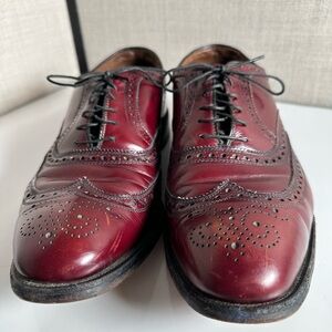 Allen Edmonds Brown Leather Wing Top Shoes Mens 9.5